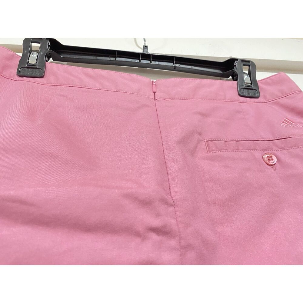 Adidas Skort Sz 6 Barbie Pink STRETCH Golf Skirt Tennis Activewear Shorts FLAW - Picture 5 of 10